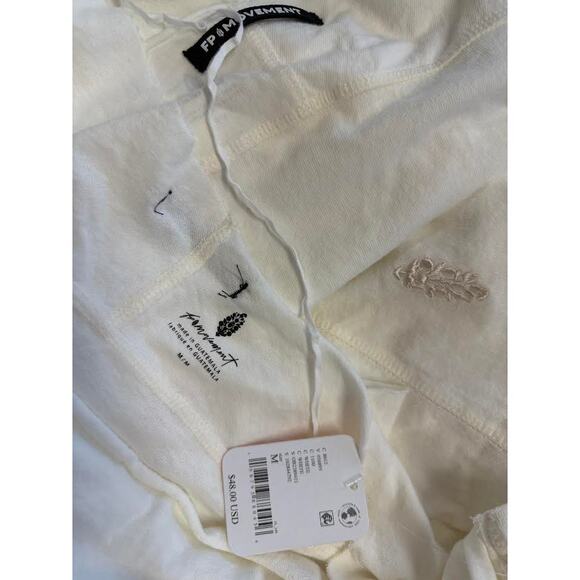 NWT! Free People Women's Slam Dunk Tee White MEDIUM - Picture 12 of 12